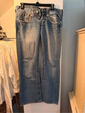 Replay Women's Light Blue Straight-Leg Jeans